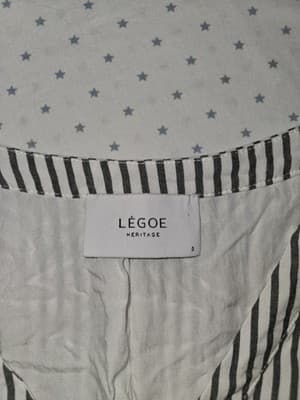Légoe Heritage Shirt Dress Striped Black and White Women's 3 — photo 3 of 3