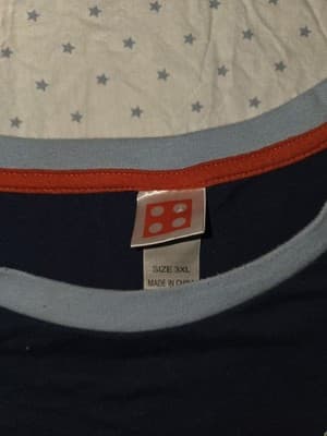 LEGO Graphic Print Crew Neck T-Shirt Dad of a Master Builder Navy Men's 3XL — photo 3 of 4