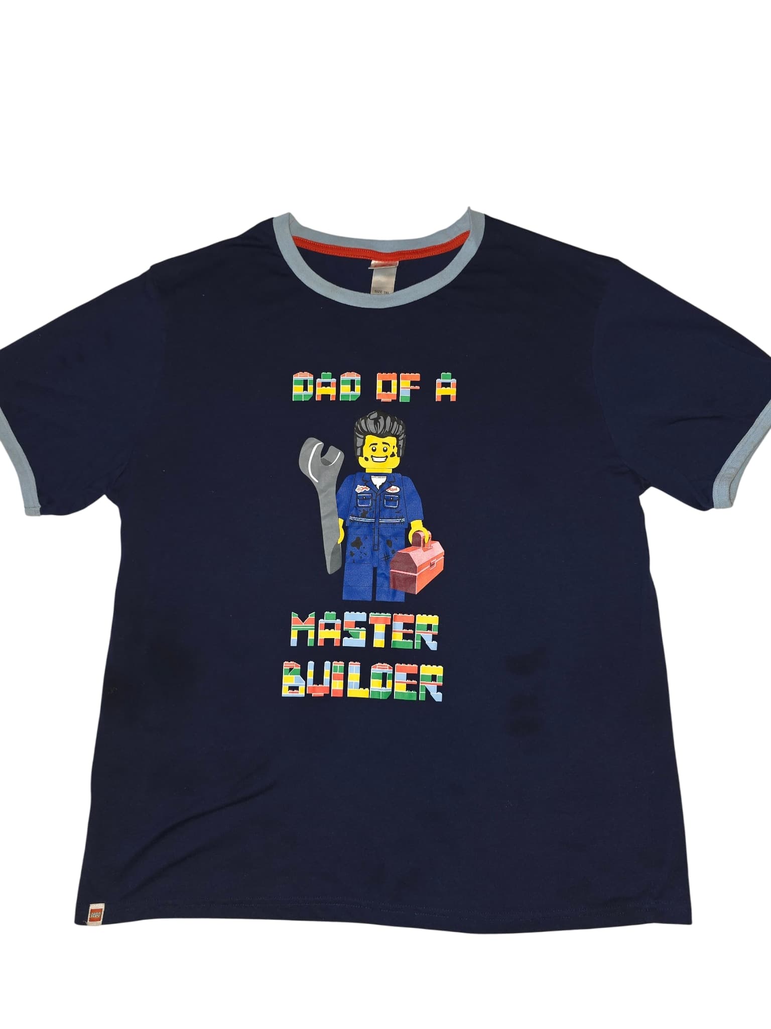 LEGO Graphic T-Shirt Dad Of A Master Builder Navy Blue Men's 3XL — photo 1 of 4
