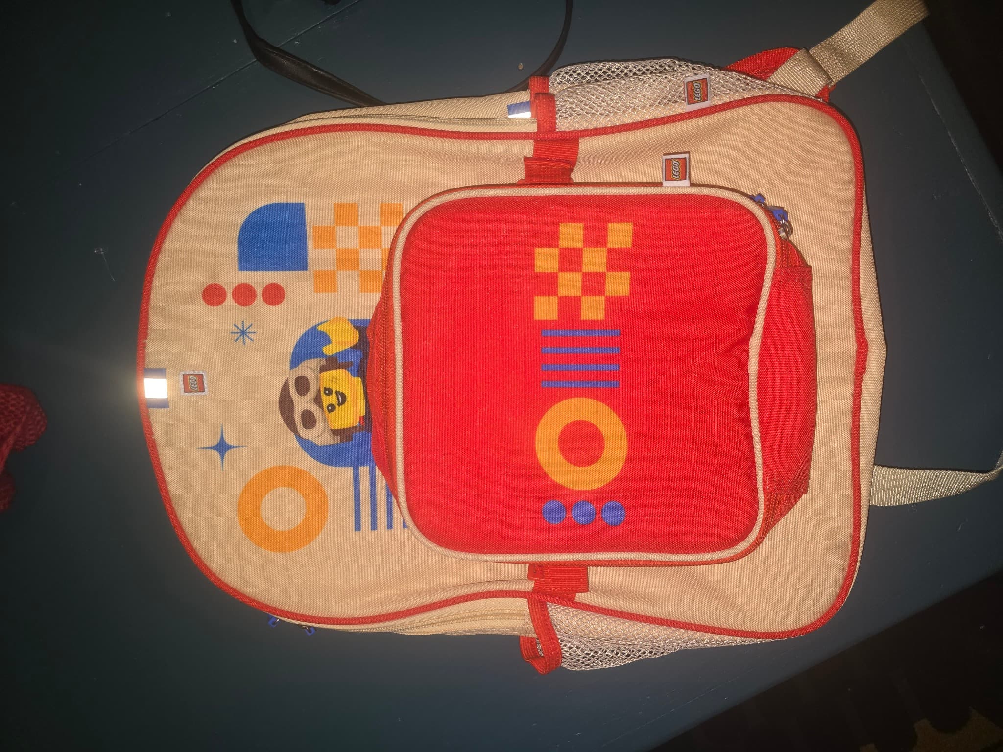 LEGO Kids' Backpack With Detachable Lunch Bag Red Cream Kids' One Size — photo 2 of 5