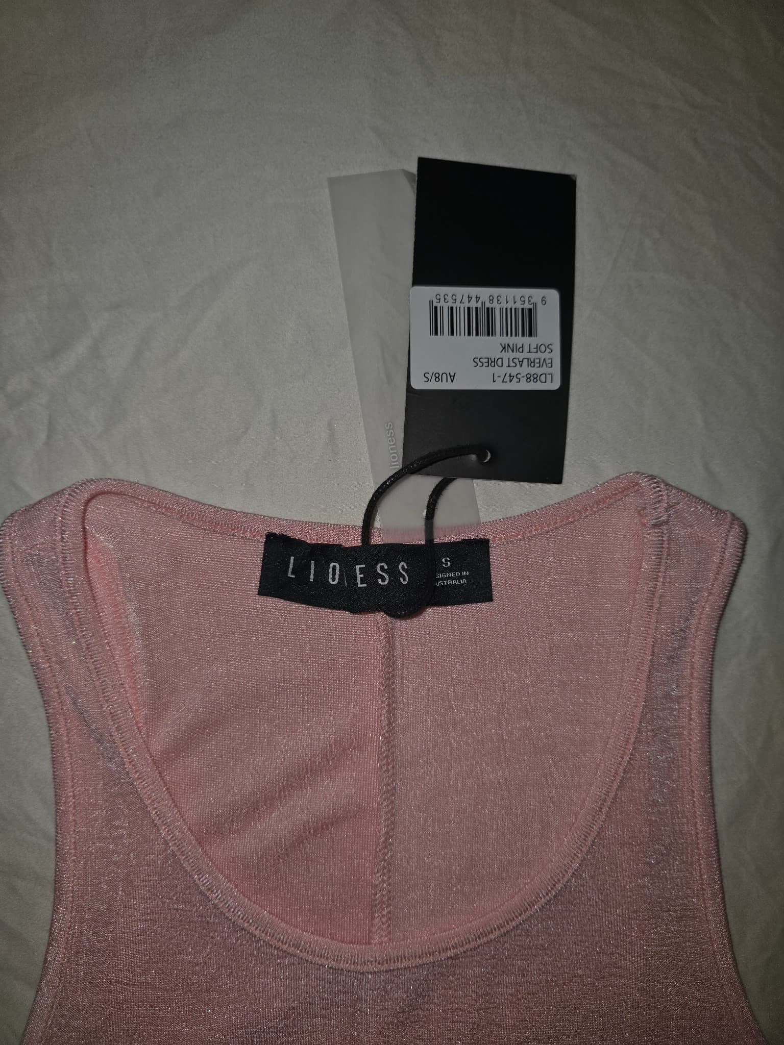 Lioness Maxi Dress Everlast Sleeveless Soft Pink Women's S — photo 3 of 6