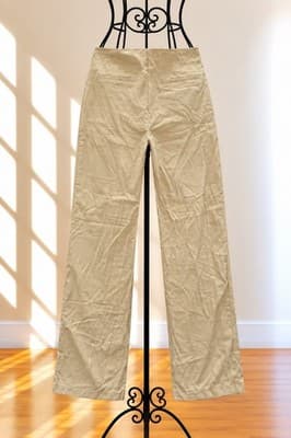 Lioness Pleated High Rise Wide-Leg Trousers Beige Women's M — photo 2 of 4