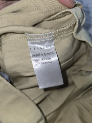 Lioness Pleated High Rise Wide-Leg Trousers Beige Women's M — photo 4 of 4