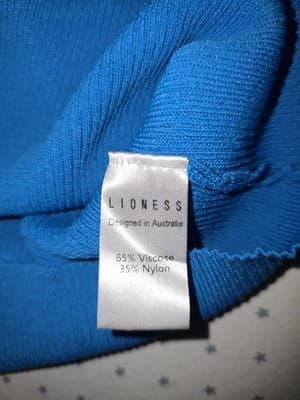 LIONESS Ribbed Knit Halter Neck Midi Dress Blue Women's M — photo 3 of 3