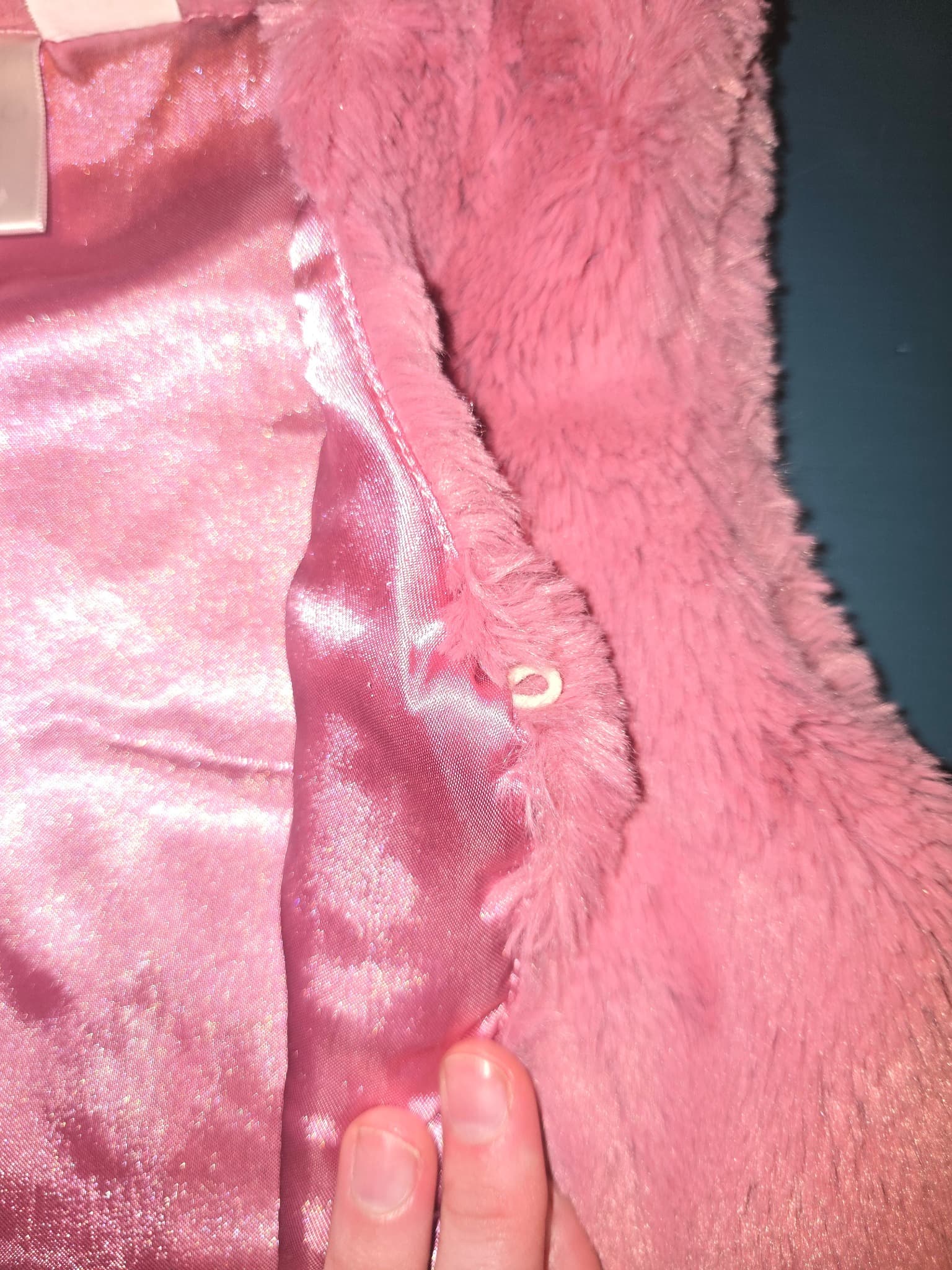 Mango Faux Fur Vest Pink Girls 3 — photo 3 of 4