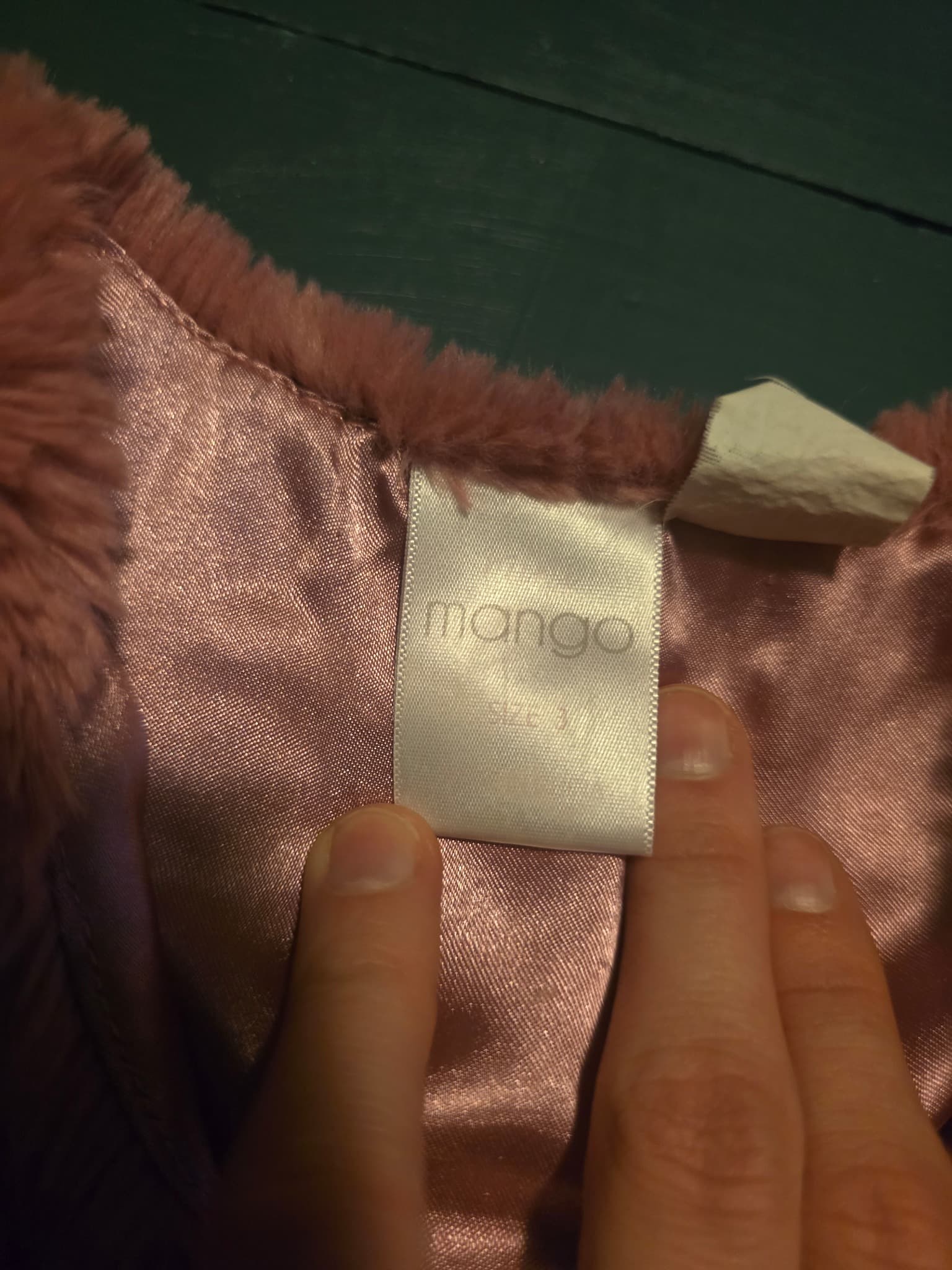 Mango Faux Fur Vest Pink Girls 3 — photo 4 of 4