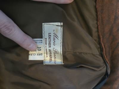 Mary Jane Leather Apparel Leather Skirt Vintage Brown Women's 10 — photo 4 of 4