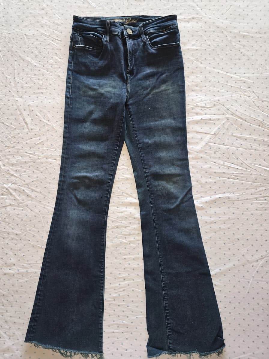 Mavi Gold Sheena High-Rise Flare Jeans Dark Blue Women's 26