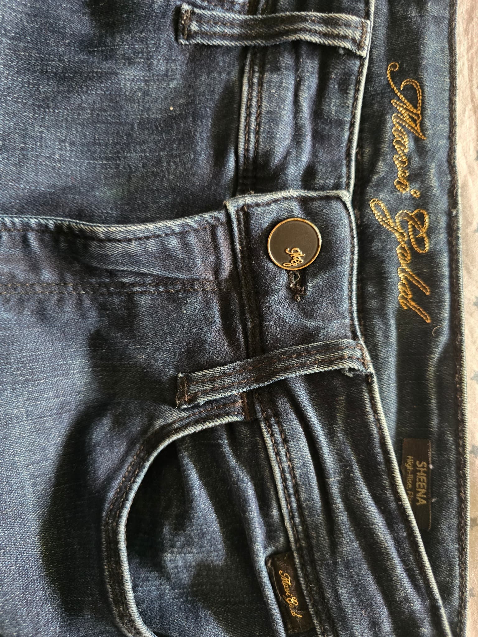Mavi Gold Sheena High-Rise Flare Jeans Dark Blue Women's 26 — photo 3 of 5