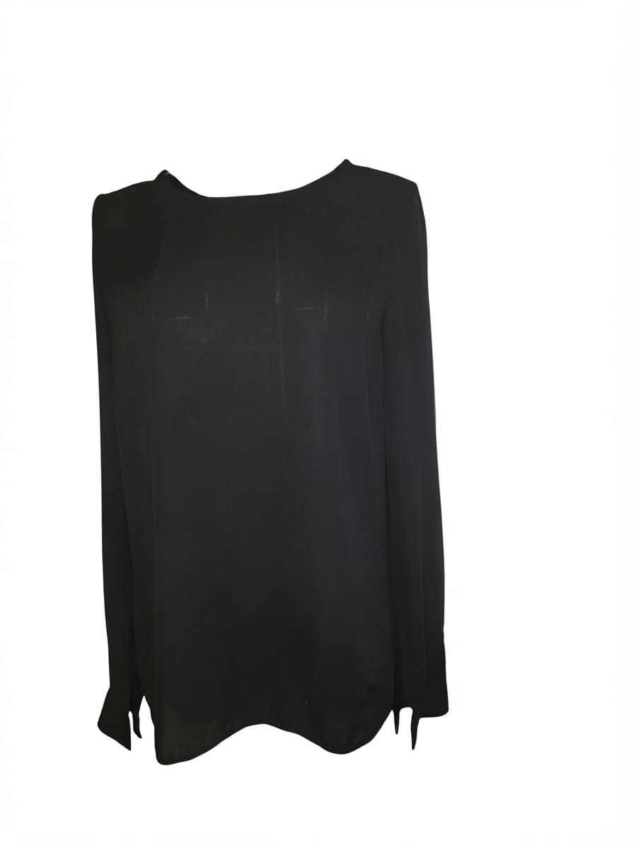 MAXIM Long Sleeve Blouse Back Opening Black Women's M — photo 1 of 4