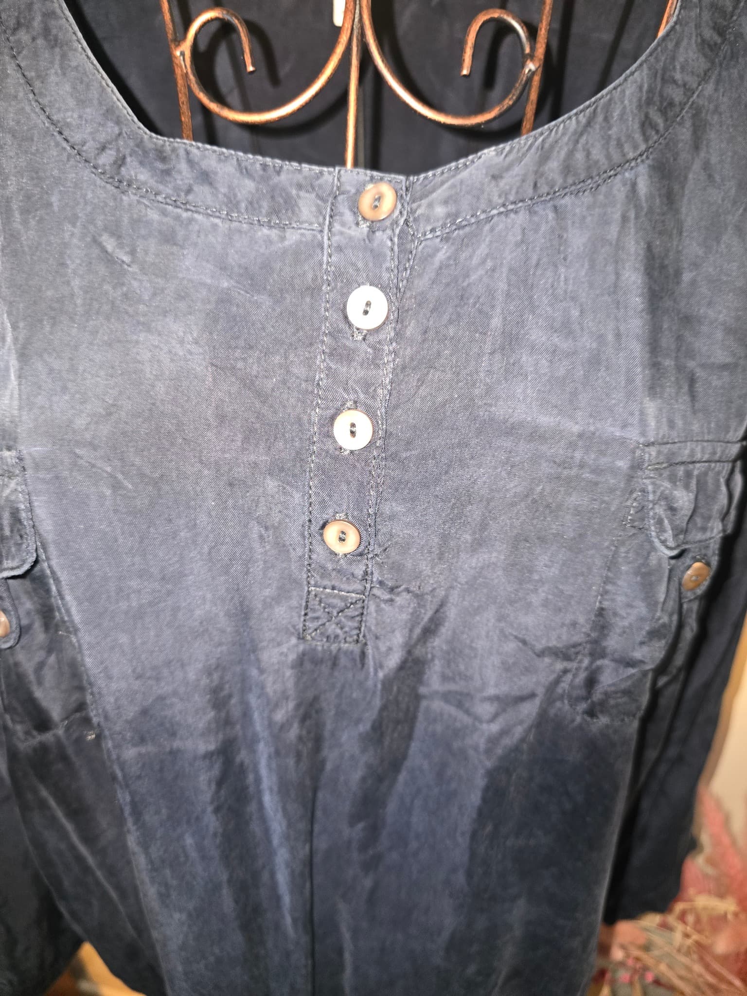 Meredith Utility Dress Button-Down Navy Women's 18 — photo 2 of 6