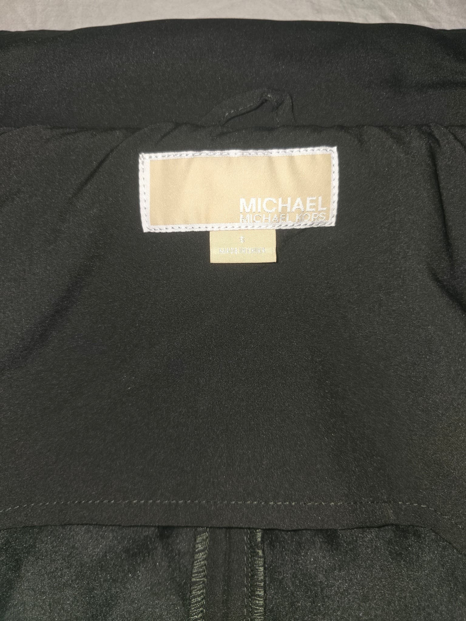 MICHAEL MICHAEL KORS Softshell Trench Coat Belted Black Women's S — photo 8 of 12