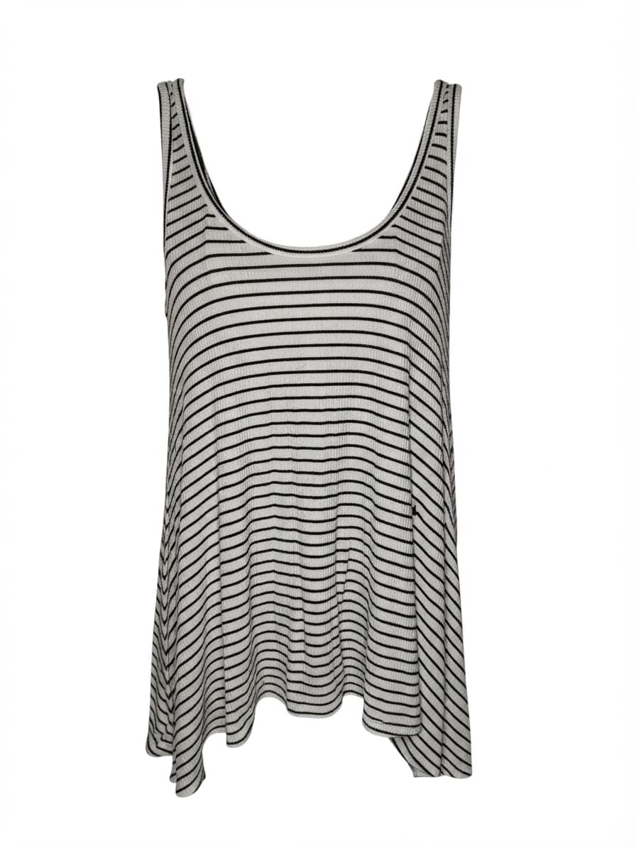 Mossimo Supply Co. Tank Top Ribbed Striped Black and White Women's S — photo 1 of 5