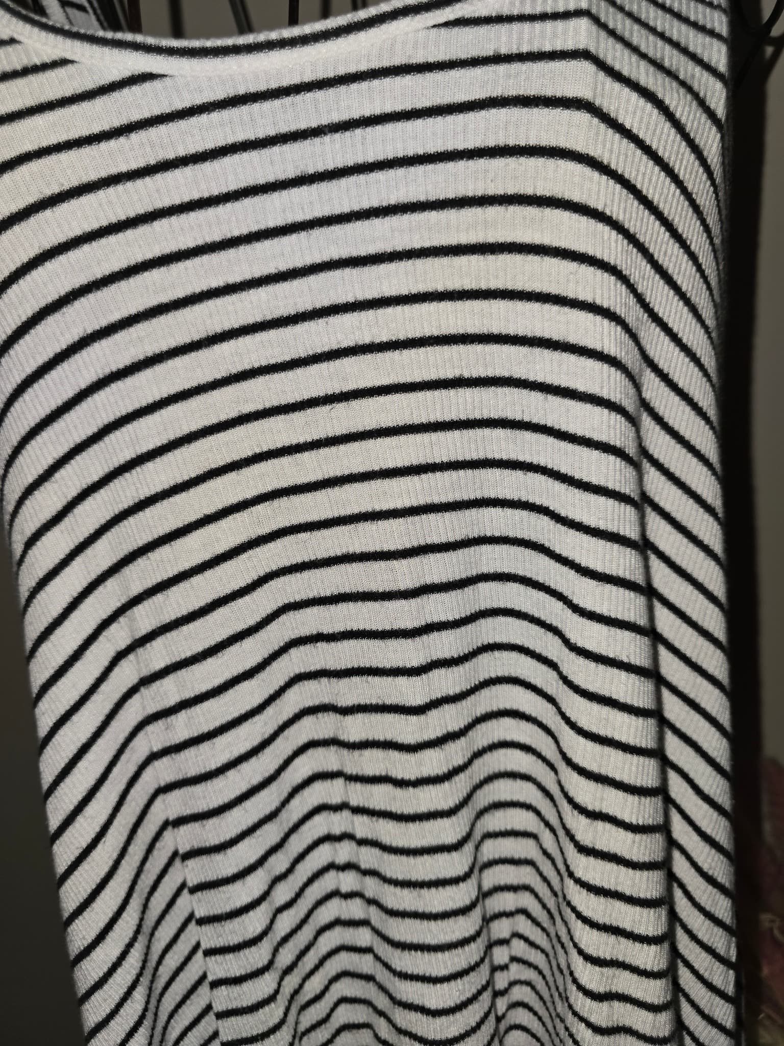 Mossimo Supply Co. Tank Top Ribbed Striped Black and White Women's S — photo 2 of 5