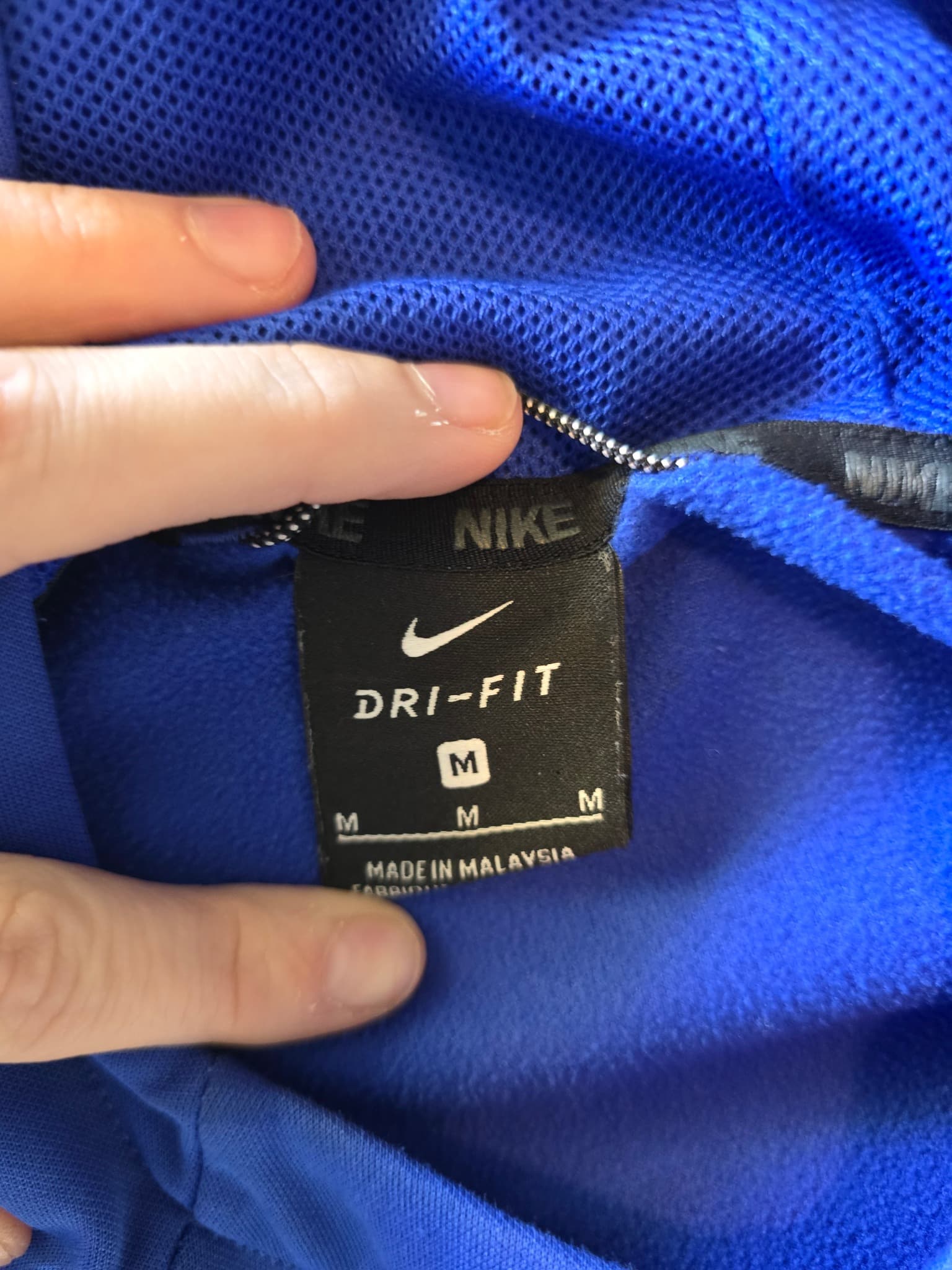 Nike Dri-FIT Hoodie Big Logo Blue/Volt Men's M — photo 2 of 7