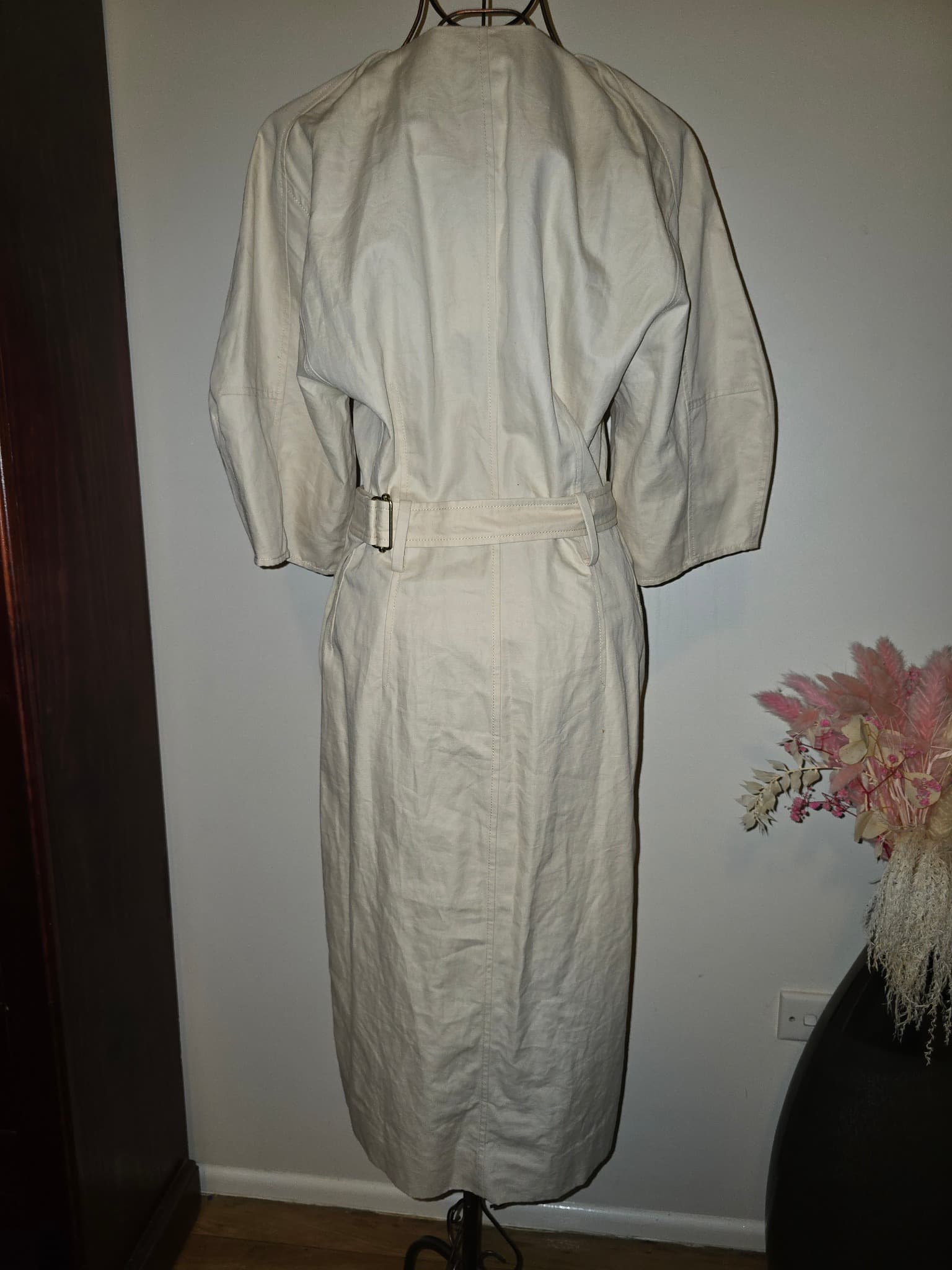 Oroton Utility Dress Peplum Waist Cream Women's 12 — photo 7 of 7