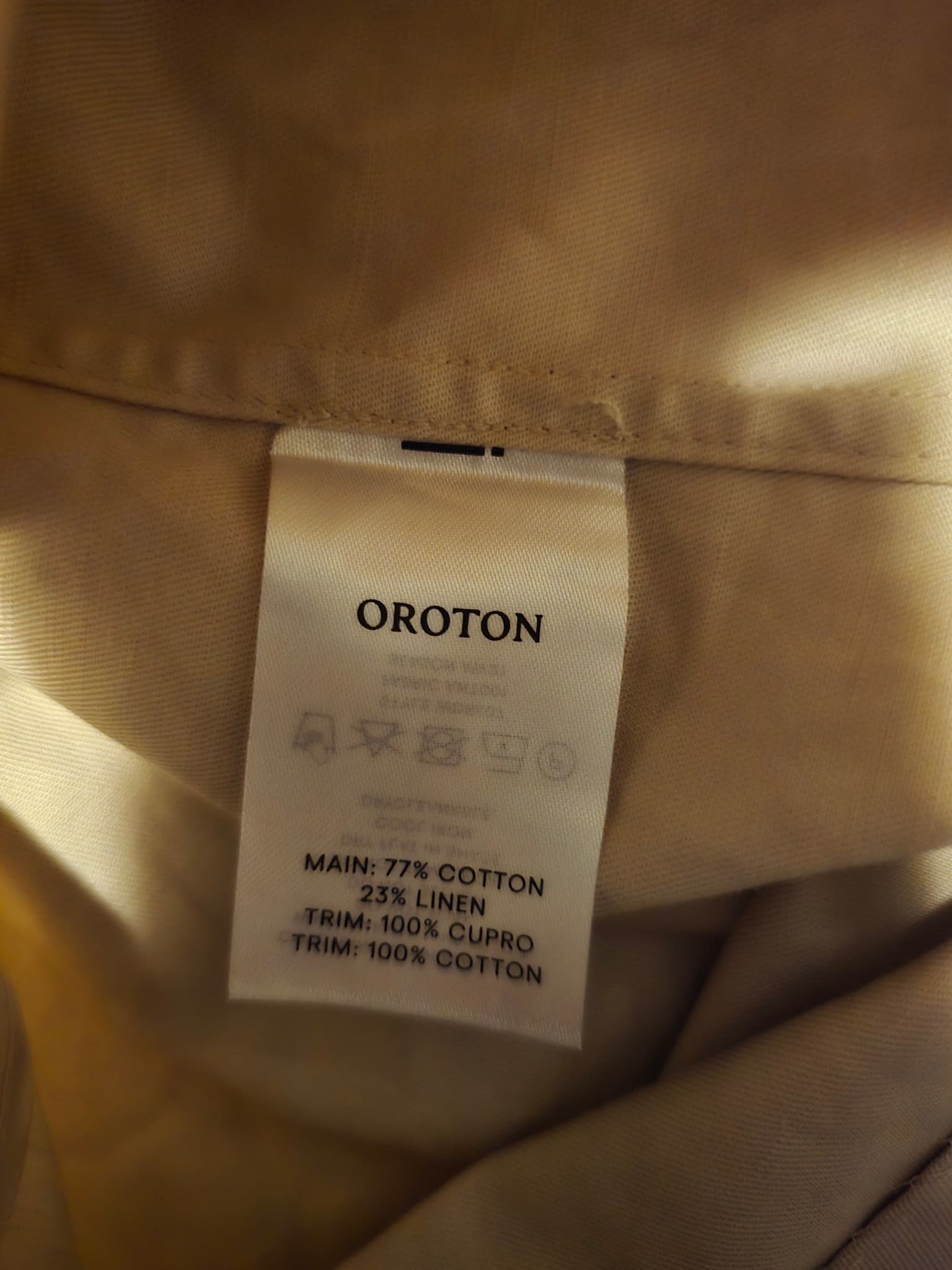 Oroton Utility Dress Peplum Waist Cream Women's 12 — photo 6 of 7