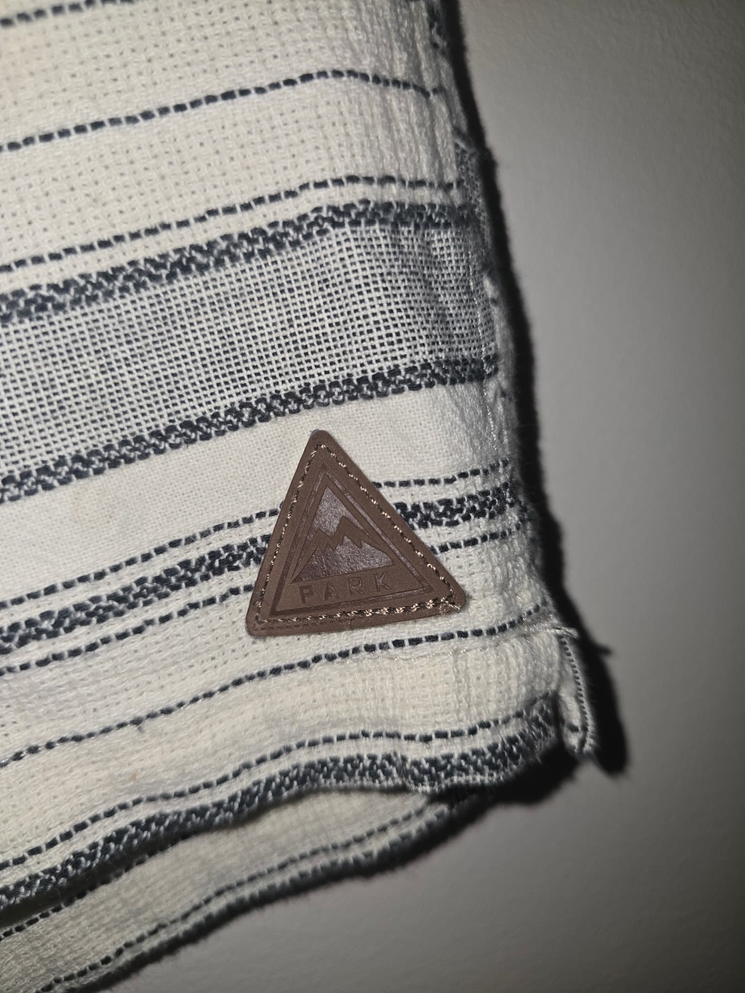 Park Striped Elastic Waist Shorts Cream Grey Men's XL — photo 2 of 5
