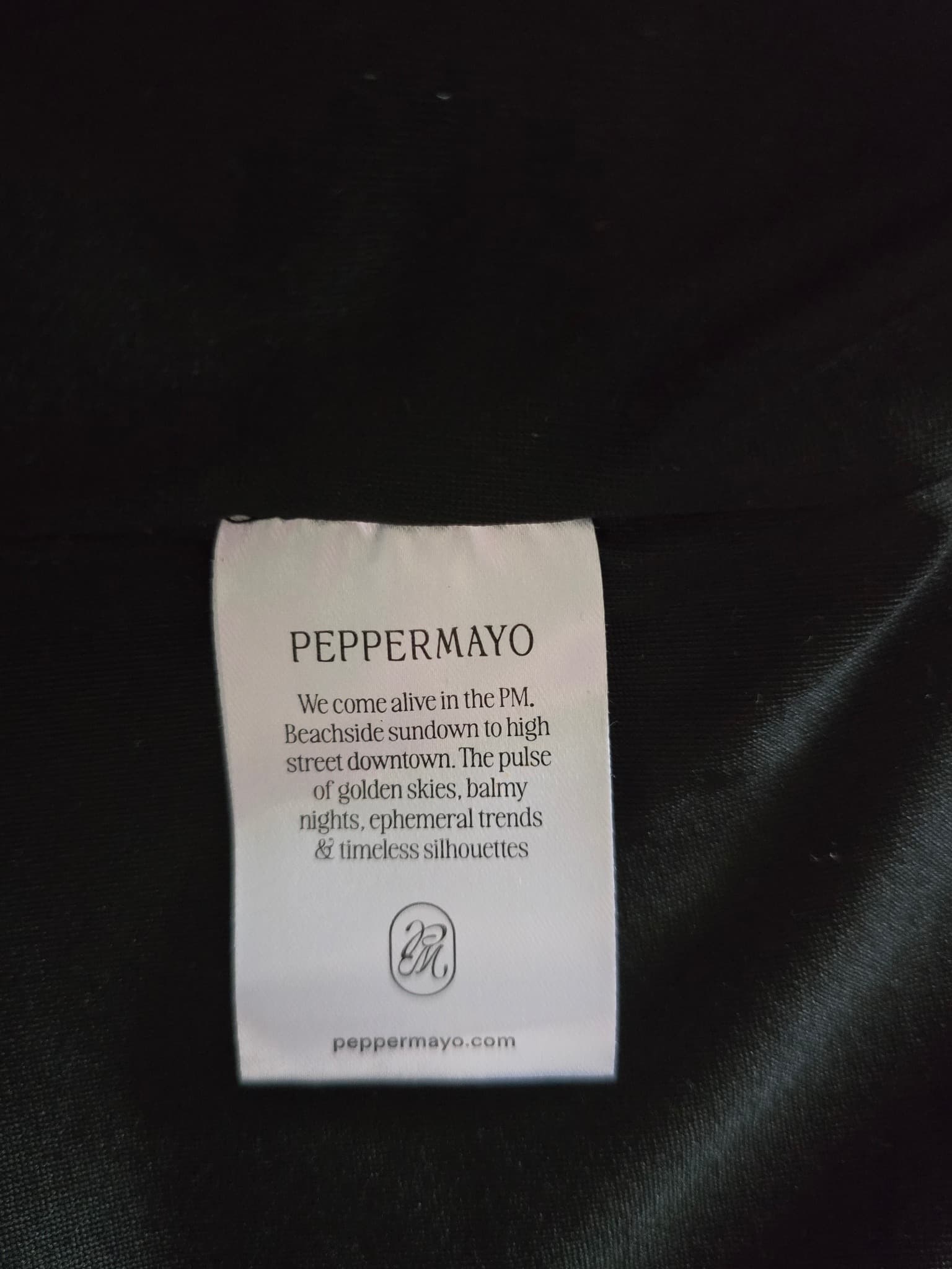Peppermayo Maxi Dress Asymmetrical Halter Neck Black Women's 10 — photo 6 of 6