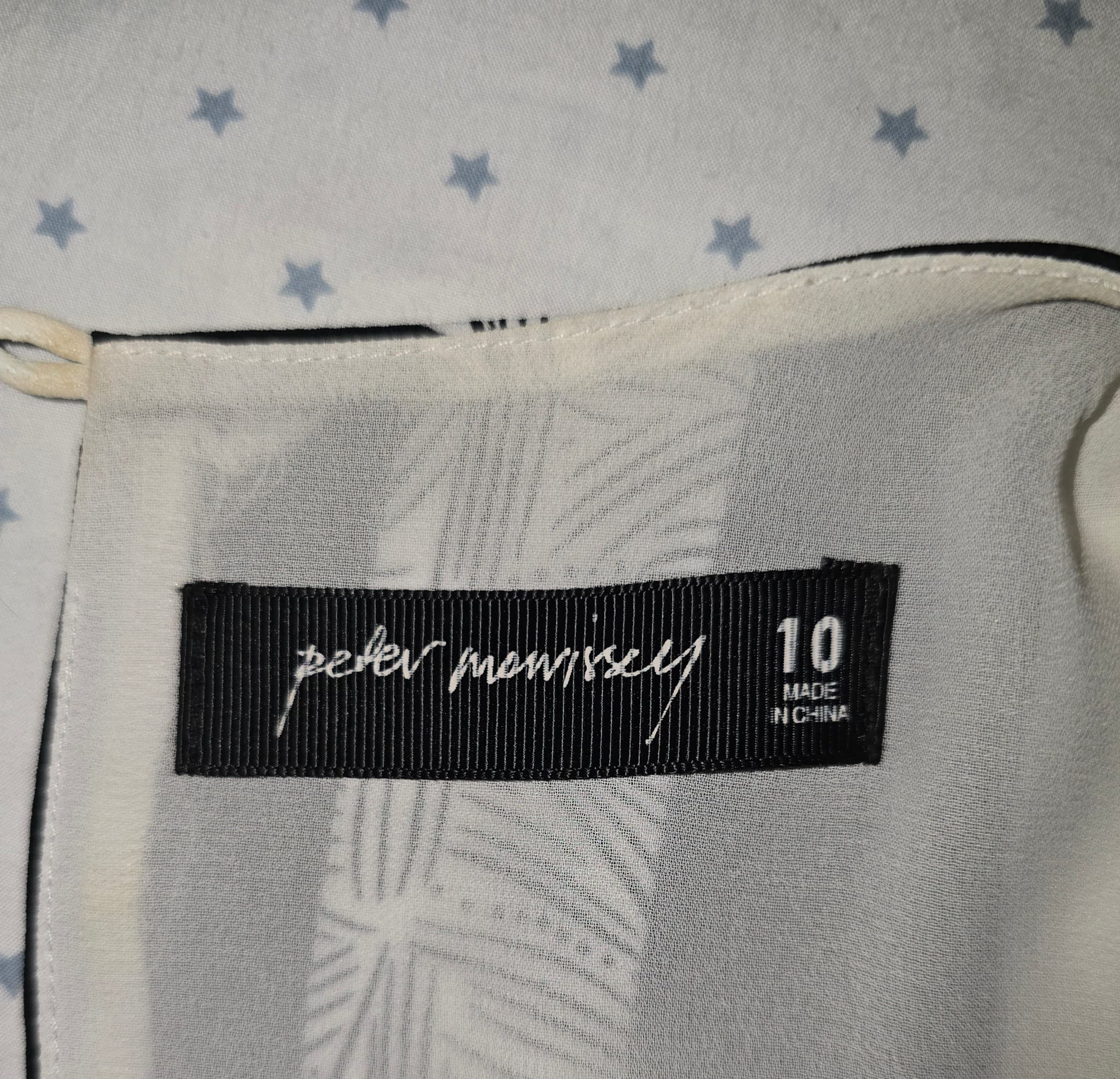 Peter Morrissey Sleeveless Maxi Dress Geometric Print Black White Pink Women's 10 — photo 5 of 7