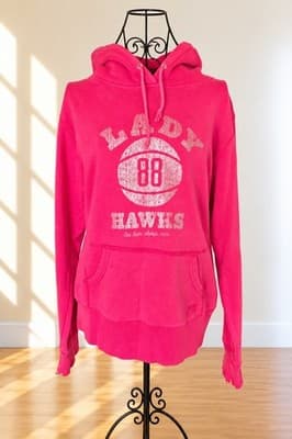 Pineapple Pullover Hoodie Lady Hawks 88 Graphic Pink Women's S — photo 1 of 3