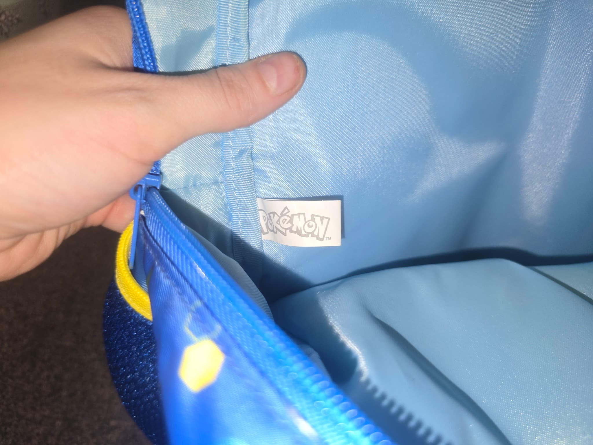 Pokémon Backpack Pikachu Character Print Blue Kids One Size — photo 6 of 6