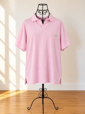 Polo Ralph Lauren Polo Shirt Custom Fit Pink Men's 2XL — photo 1 of 3