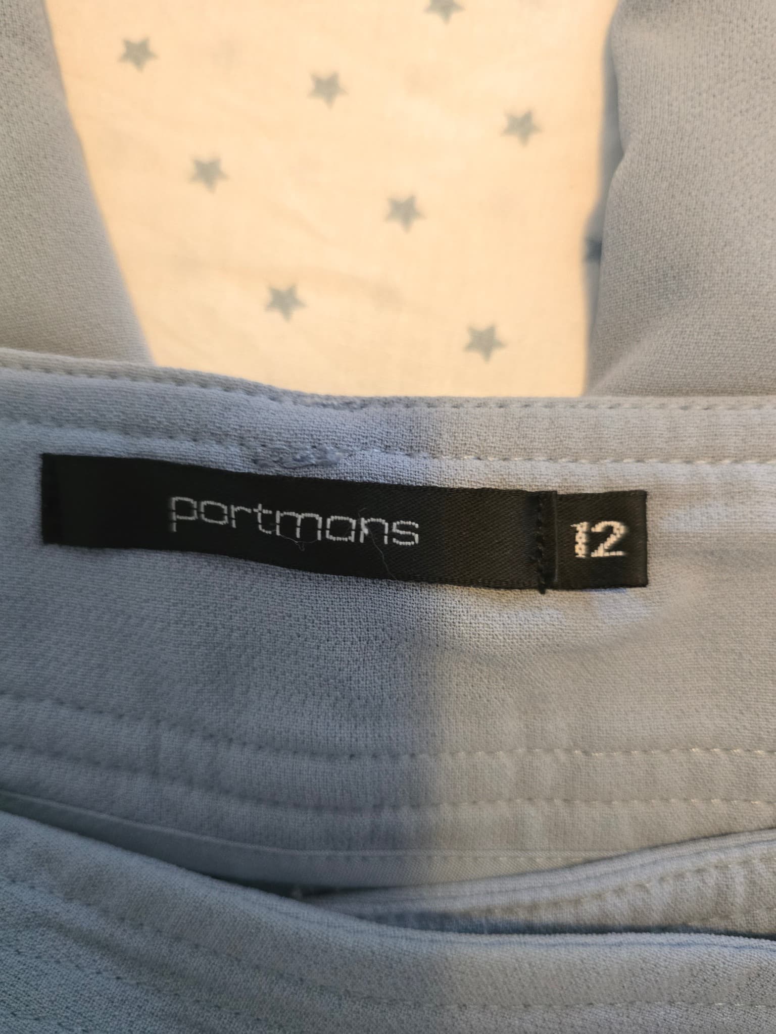 Portmans Wide-Leg Trousers High-Waisted With Belt Light Blue Women's 12 — photo 3 of 5
