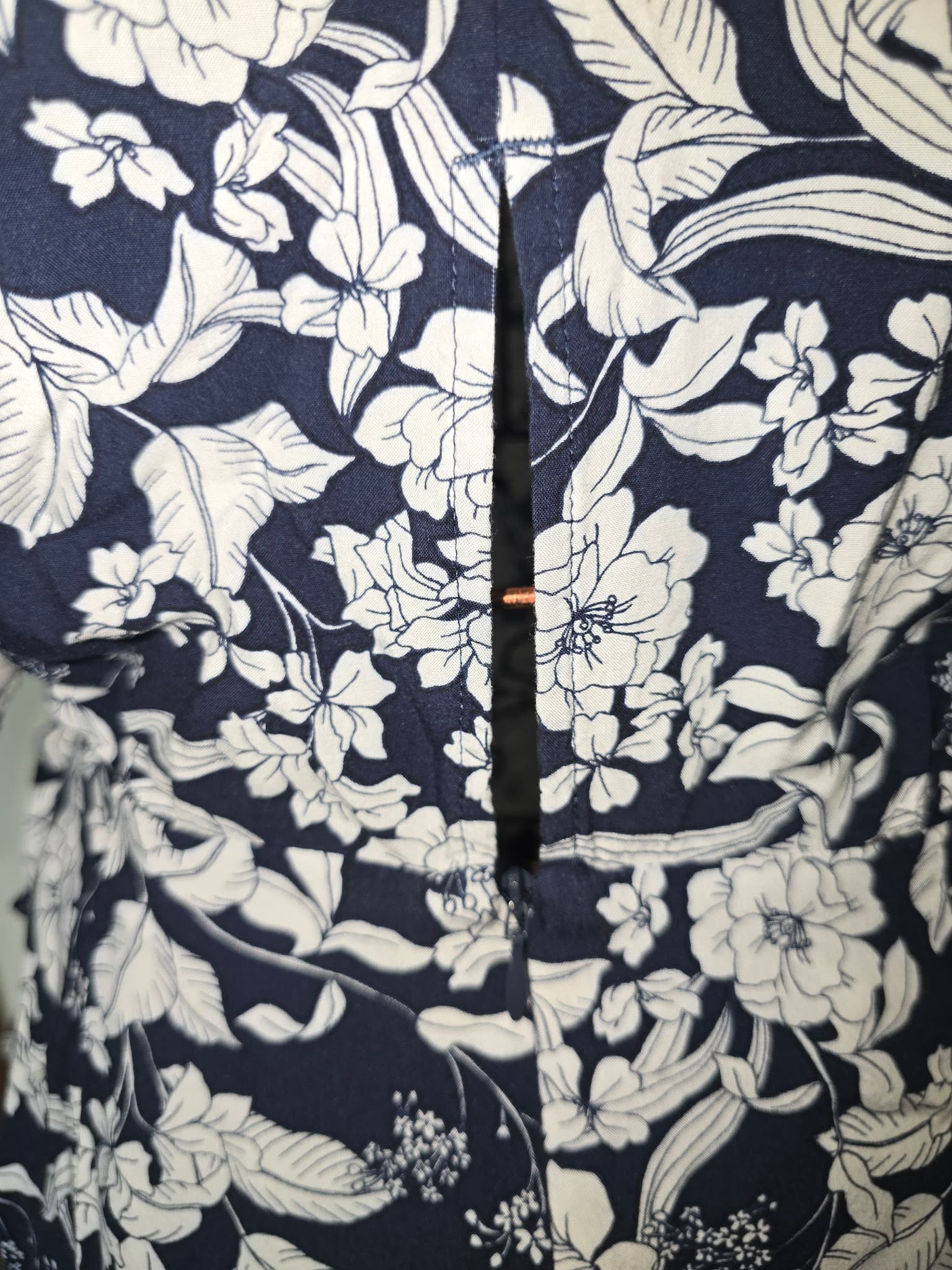 Portmans Wrap Romper Floral Print Black and White Women's 10 — photo 4 of 7