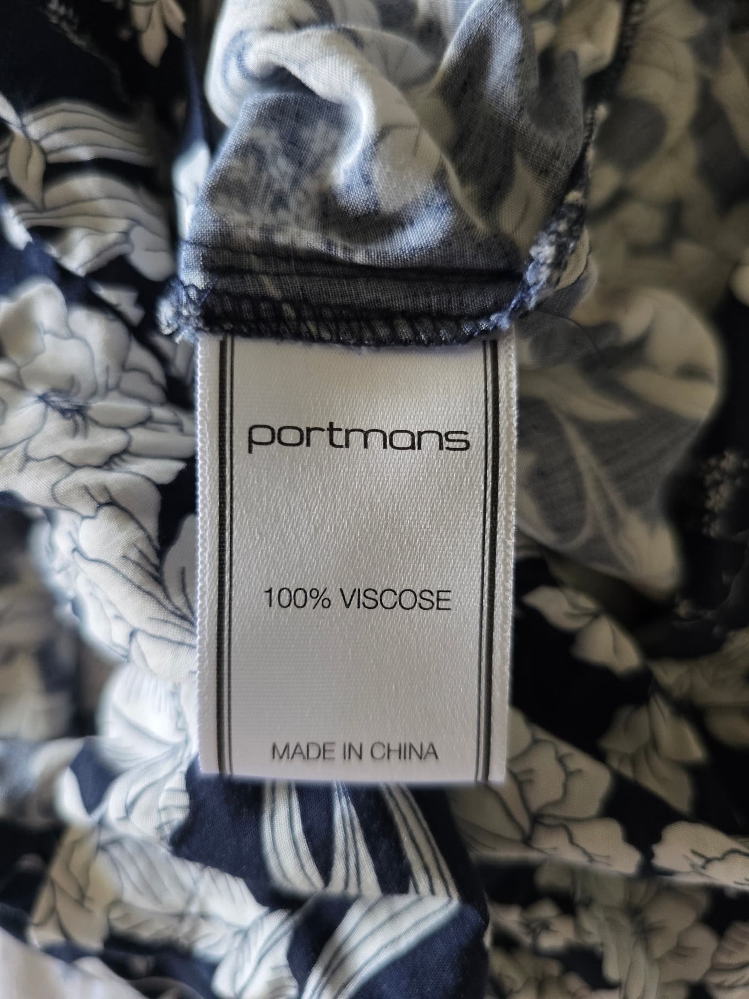 Portmans Wrap Romper Floral Print Black and White Women's 10 — photo 6 of 7