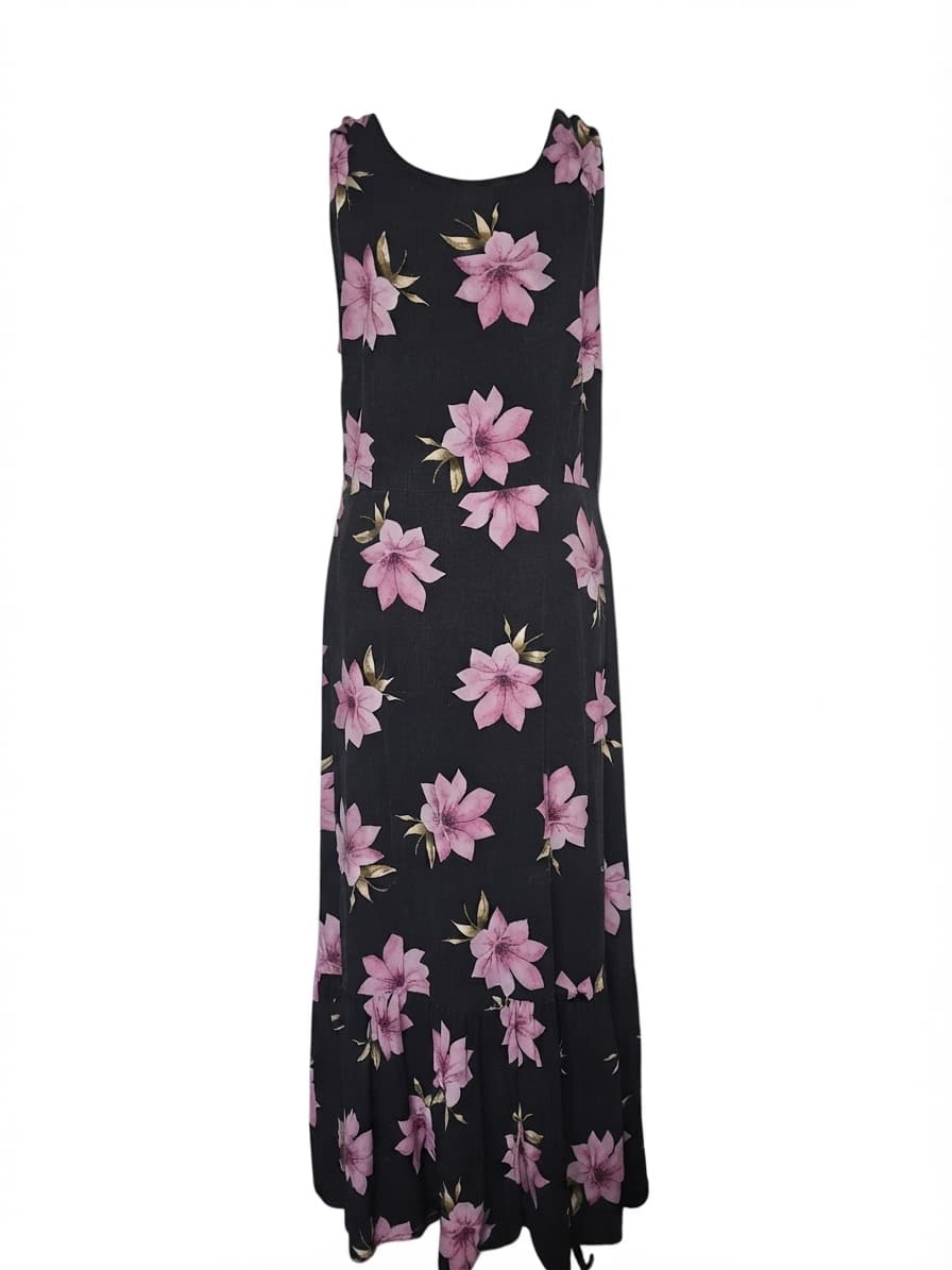 Princess Highway Sleeveless Maxi Dress Floral Black Pink Women's 12 — photo 1 of 7