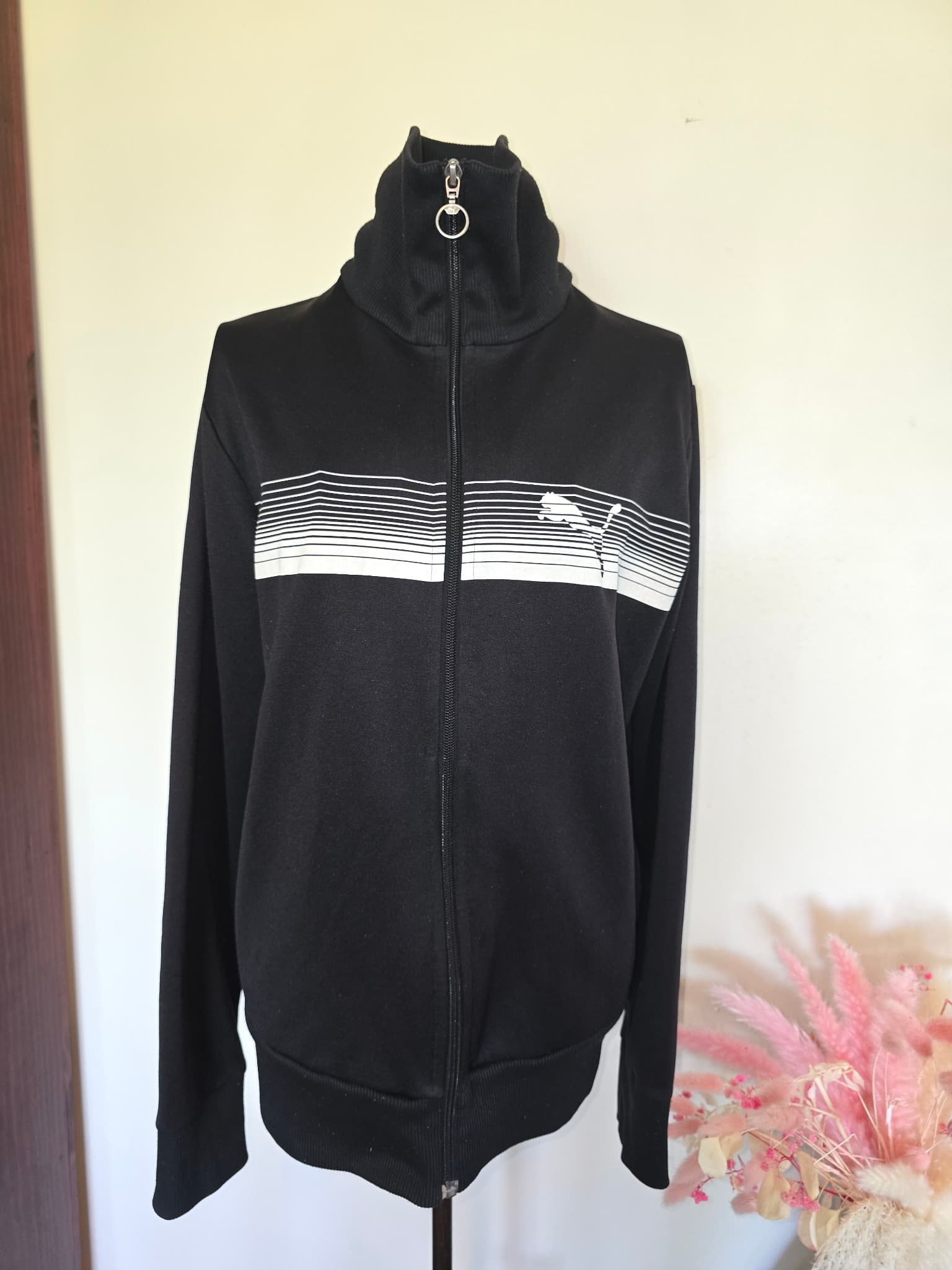 Puma Track Jacket Gradient Stripe Black Men's M — photo 1 of 7