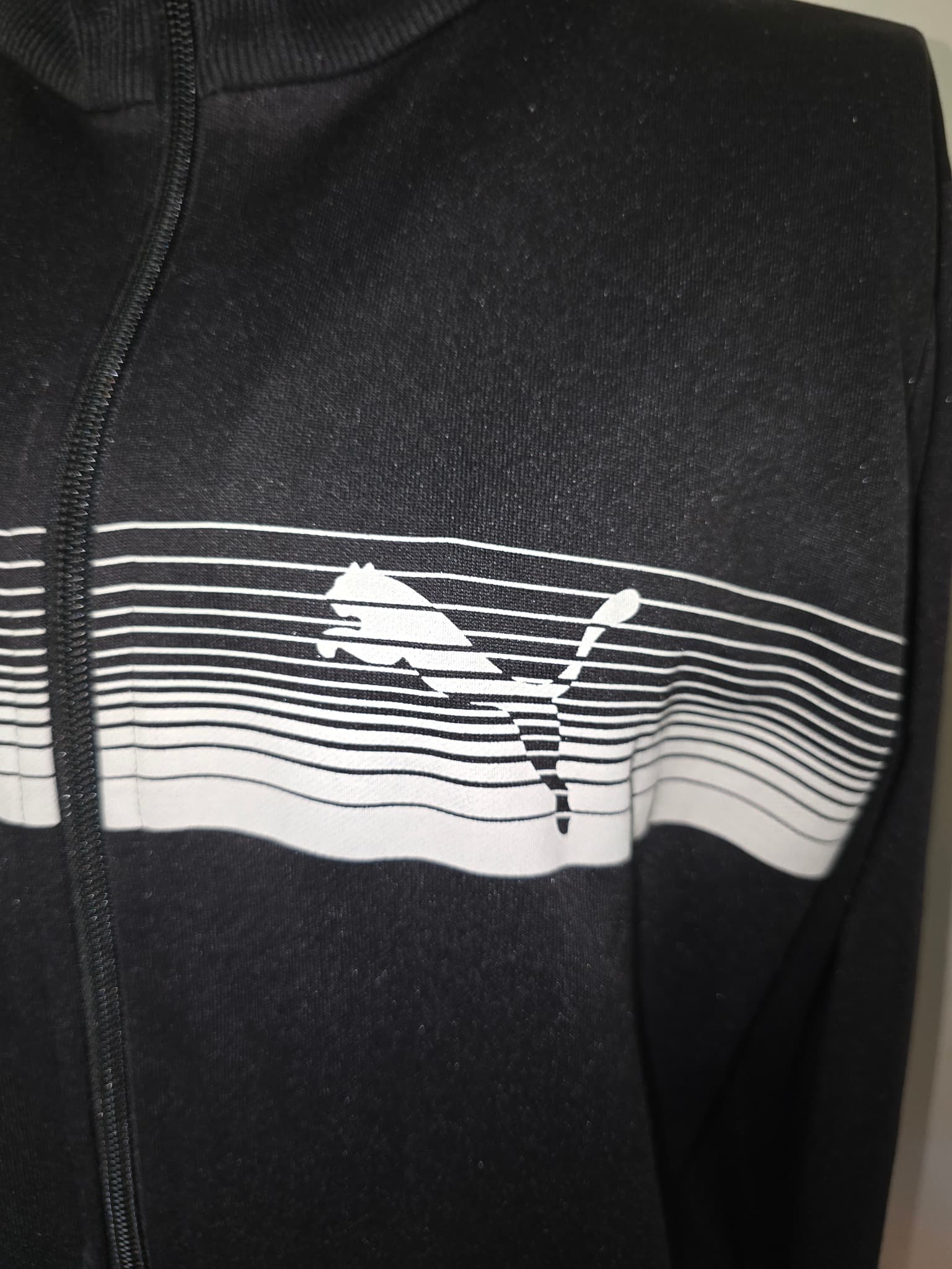 Puma Track Jacket Gradient Stripe Black Men's M — photo 2 of 7