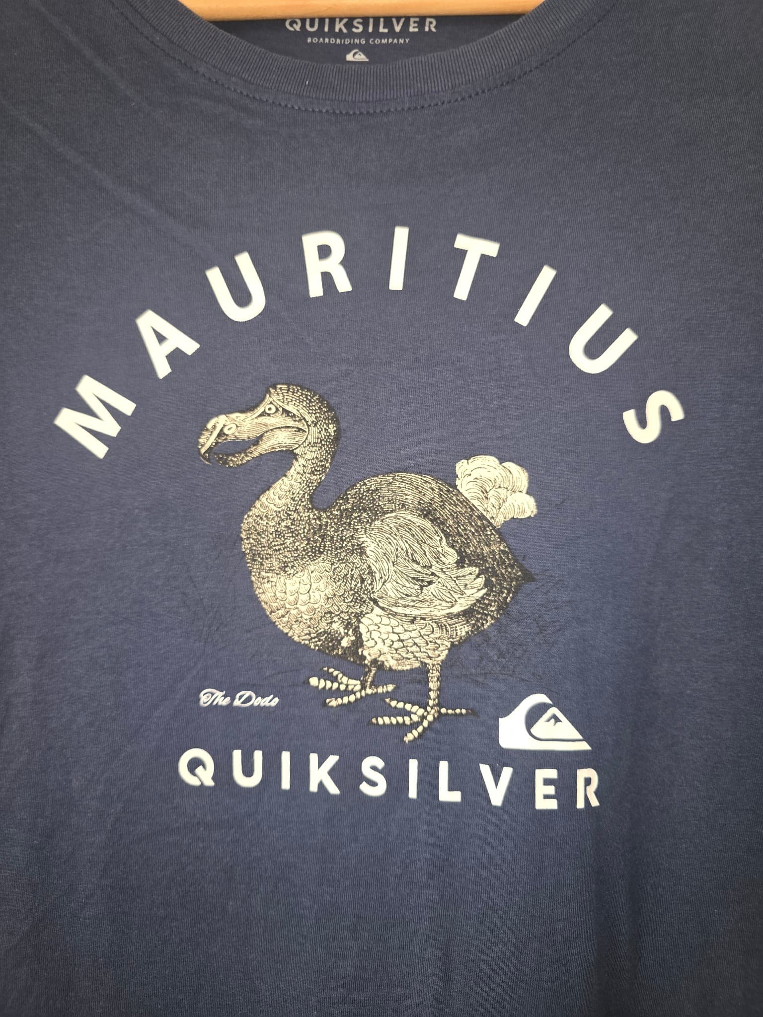 Quiksilver Graphic T-Shirt Mauritius Dodo Print Navy Blue Men's M — photo 4 of 6