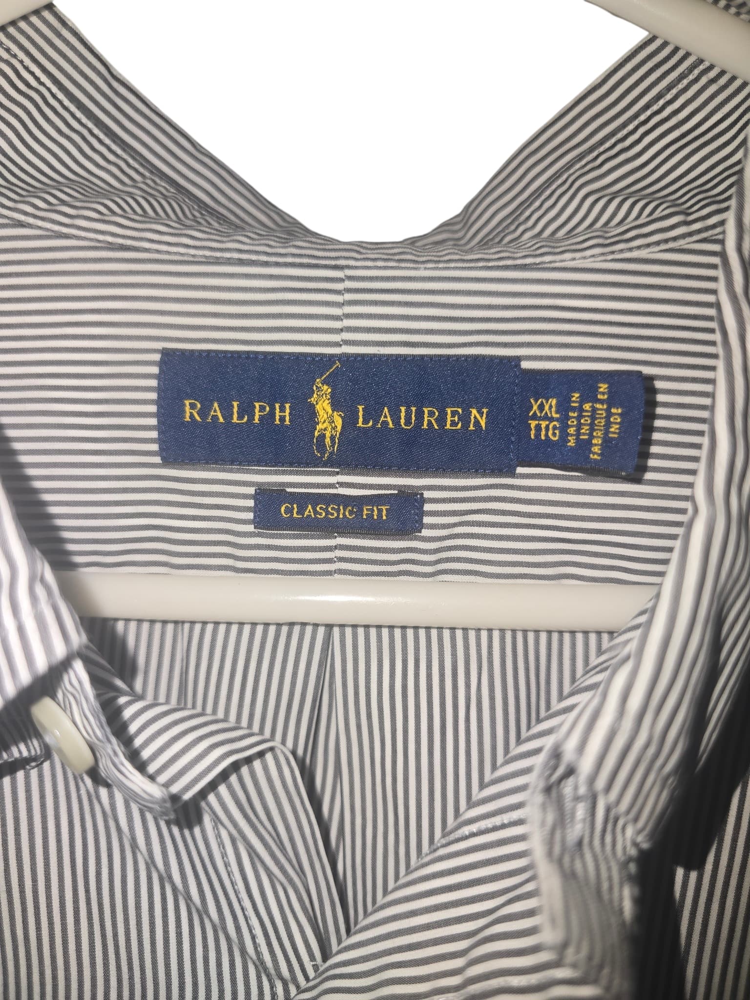 Ralph Lauren Button-Down Shirt Striped Blue and White Men's XXL — photo 1 of 3