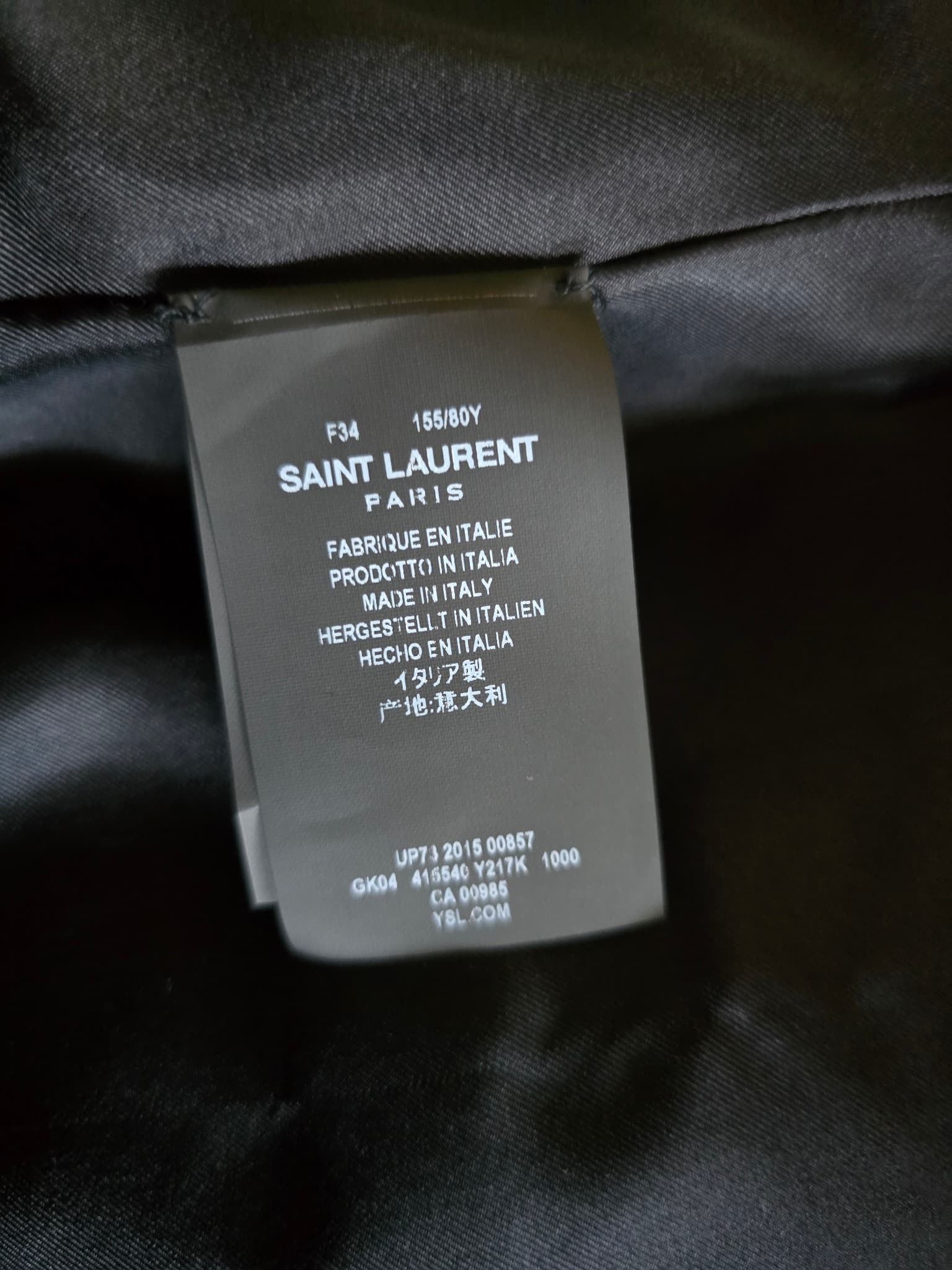 Rare Saint Laurent Paris by Hedi Slimane Crystal Fringe Western Vest - Size FR34 / XS — photo 11 of 14