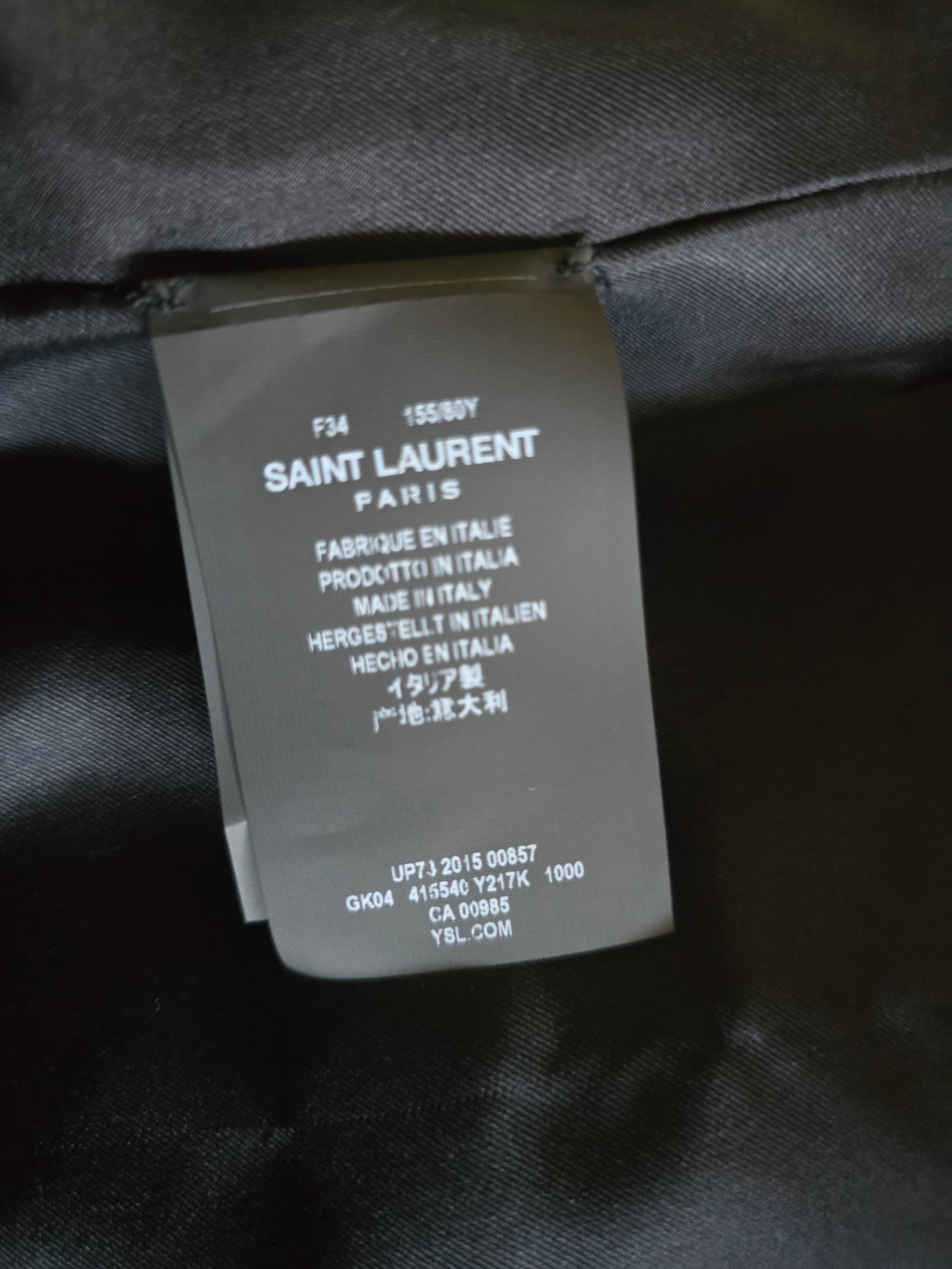 Rare Saint Laurent Paris by Hedi Slimane Crystal Fringe Western Vest - Size FR34 / XS — photo 10 of 14