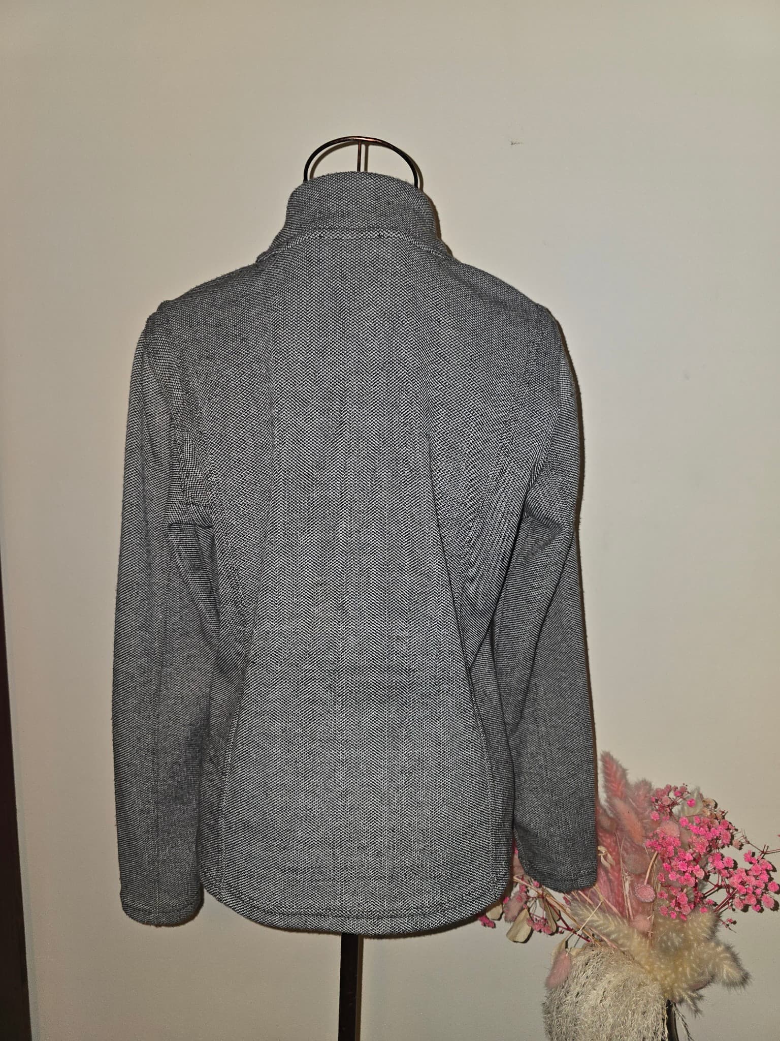 Regatta Zip-Up Jacket Textured Black And White Women's 12 — photo 2 of 6