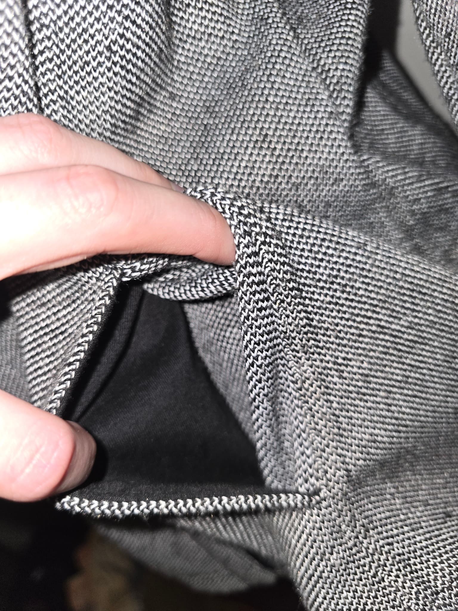 Regatta Zip-Up Jacket Textured Black And White Women's 12 — photo 4 of 6