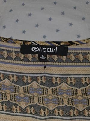 Ripcurl Dreamer Floral Boho Mini Dress Black Tan Women's S — photo 3 of 5