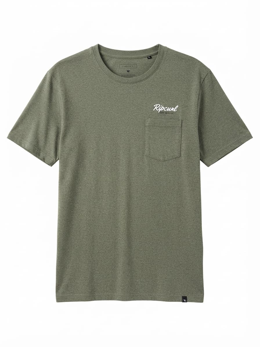 Ripcurl Pocket T-Shirt Heathered Green Men's M — photo 1 of 6