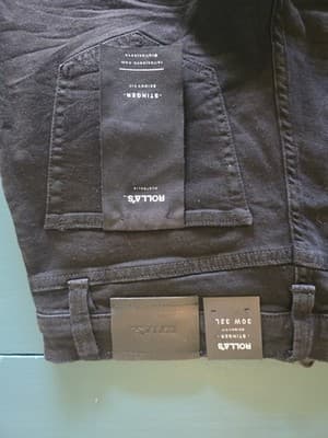 Rolla's Stinger Skinny Jeans Ripped Black Men's 30 — photo 5 of 7