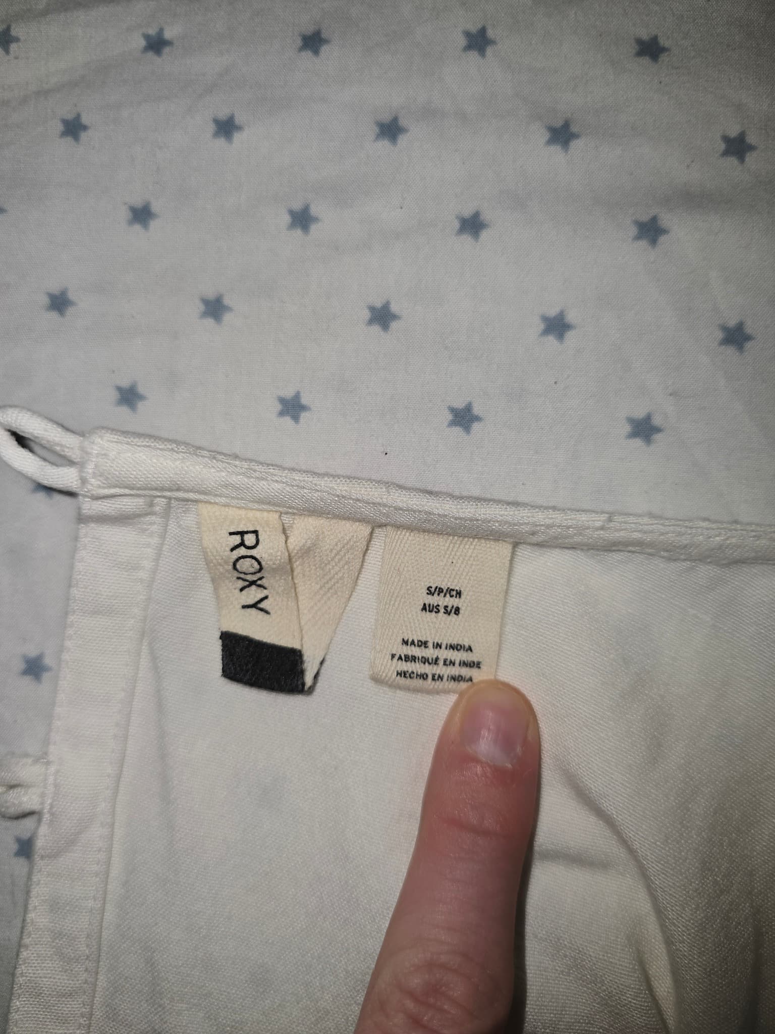 Roxy Maxi Dress V-Neck Front Slit White Women's S — photo 2 of 4