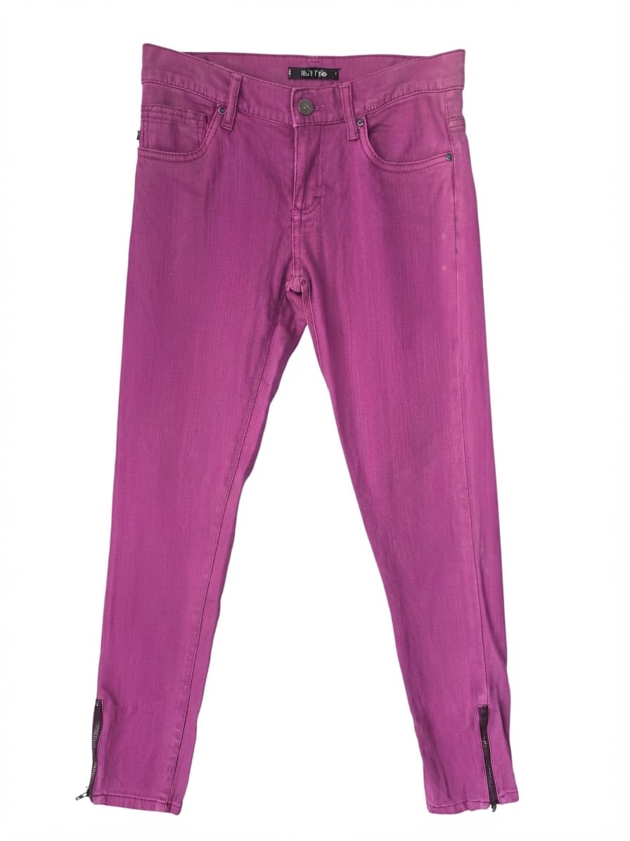 RUSTY Skinny Jeans Ankle Zip Magenta Women's 8 — photo 1 of 8