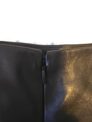 Saint Laurent Claudius Embroidered Lambskin Leather Shorts Black Burgundy Gold Women's 6 — photo 14 of 17