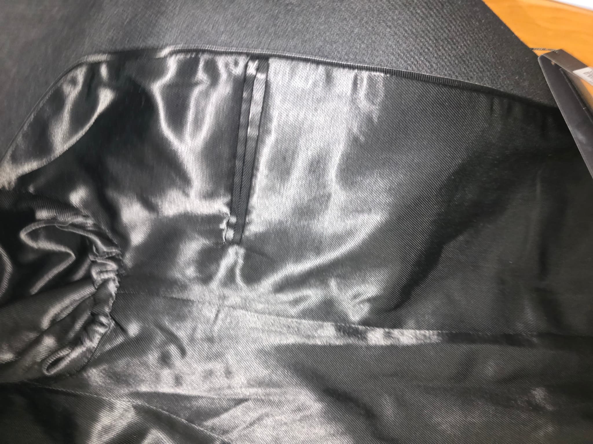 Saint Laurent Paris Black Wool Long Coat F42 US 10 Manteau Single Breasted YSL — photo 13 of 13