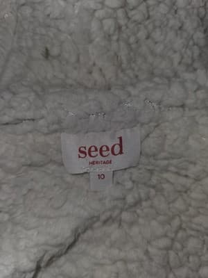 Seed Heritage Sherpa-Lined Full Zip Hoodie Navy Women's 10 — photo 4 of 6