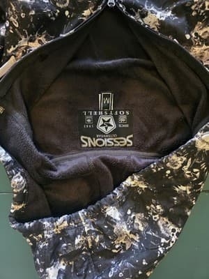 Sessions Softshell Ski Jacket Splatter Hooded Black/White Women's M — photo 4 of 4