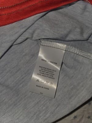 ShallWe Long Sleeve T-Shirt Striped Red White Blue Women's XL — photo 4 of 4