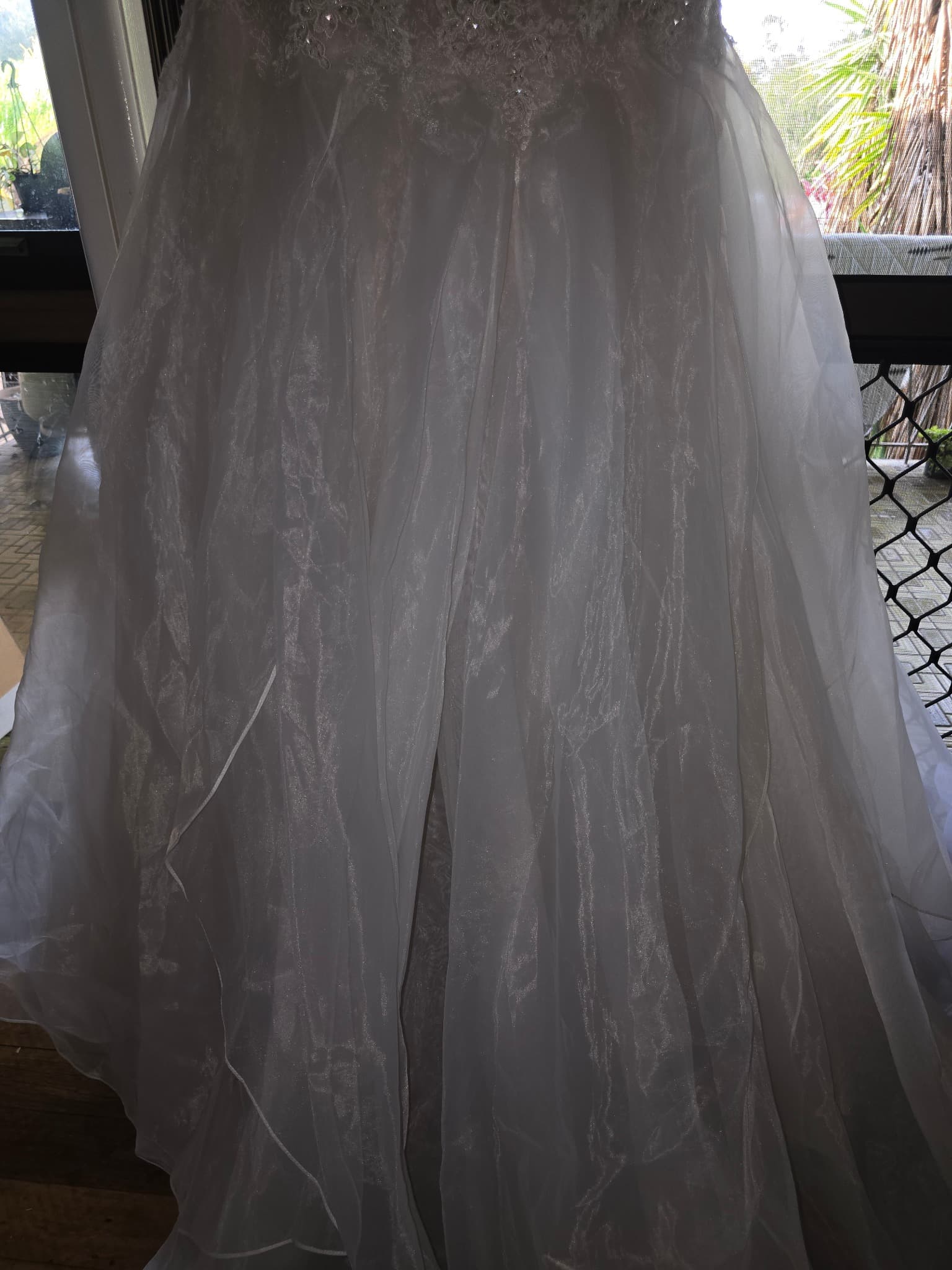 Sophia Tolli Mermaid Wedding Dress Beaded Lace Ivory Women's 12 — photo 12 of 13